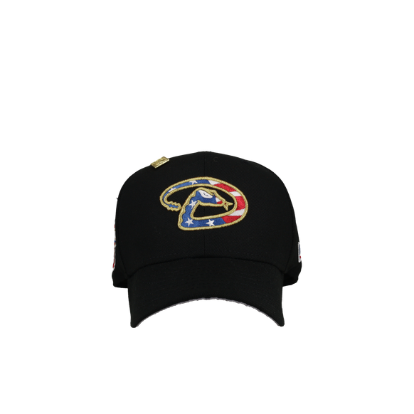 Arizona Diamondbacks 2001 World Series Black USA Logo 59Fifty Fitted Hat