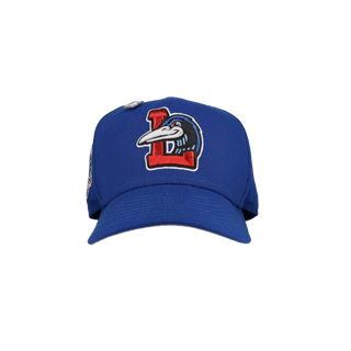 Great Lakes Loons Blue 60th Anniversary Patch 59Fifty Fitted Hat