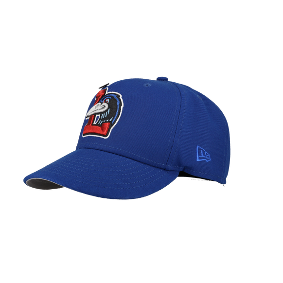 Great Lakes Loons Blue 60th Anniversary Patch 59Fifty Fitted Hat