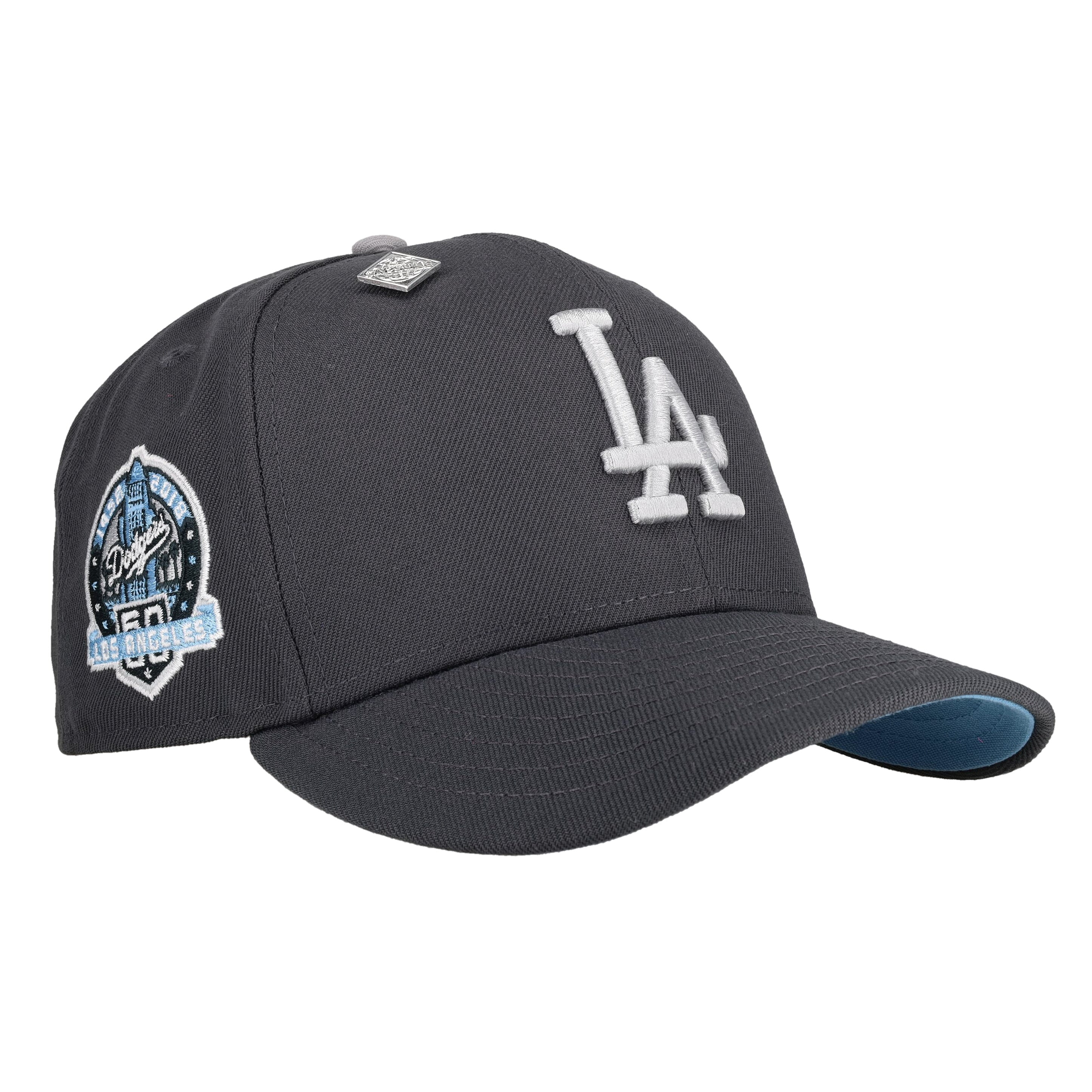 Los Angeles Dodgers 60th Anniversary Graphite 59Fifty Fitted Hat