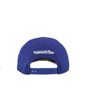 Los Angeles Dodgers 60 Years Off Royal/Pink Mitchell & Ness A Frame Snapback Hat