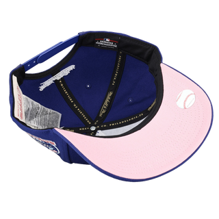 Los Angeles Dodgers 60 Years Off Royal/Pink Mitchell & Ness A Frame Snapback Hat