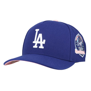 Los Angeles Dodgers 60 Years Off Royal/Pink Mitchell & Ness A Frame Snapback Hat