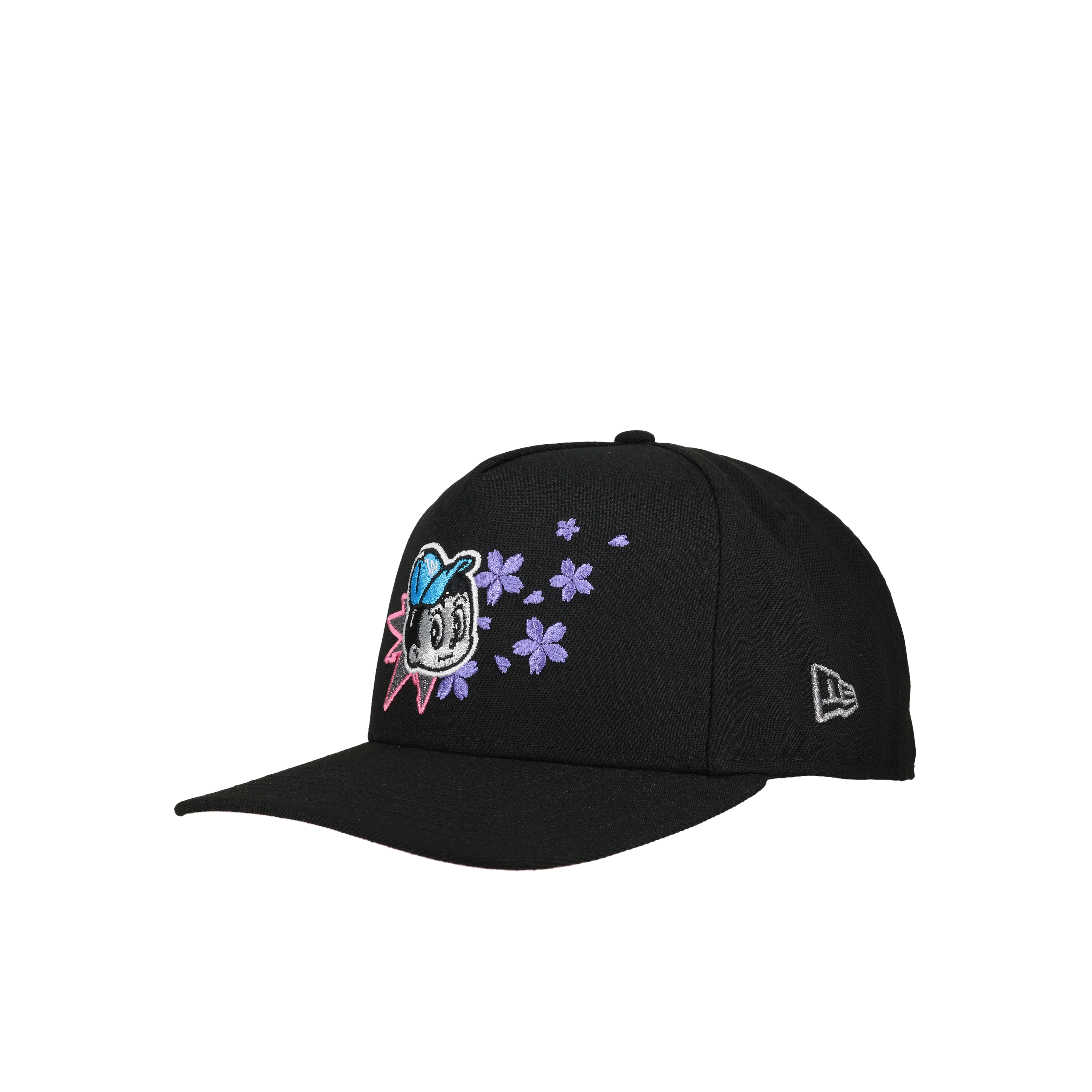 Los Angeles Dodgers Tokyo Series Black/Pink Brim 9Fifty A Frame Snapback Hat