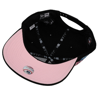 Los Angeles Dodgers Tokyo Series Black/Pink Brim 9Fifty A Frame Snapback Hat
