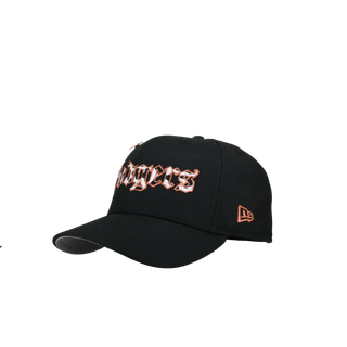 Los Angeles Dodgers Back to Back Champions Black Cow Print 59Fifty Fitted Hat