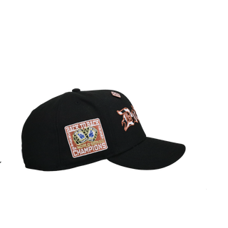 Los Angeles Dodgers Back to Back Champions Black Cow Print 59Fifty Fitted Hat
