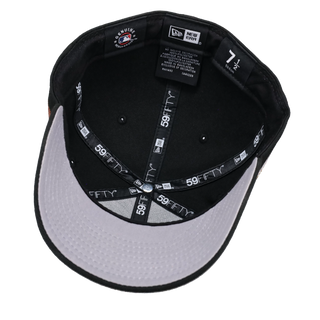 Los Angeles Dodgers Back to Back Champions Black Cow Print 59Fifty Fitted Hat
