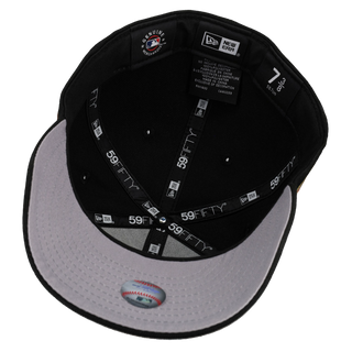 Los Angeles Dodgers Back To Back Champions Black Metallic Script 59Fifty Fitted Hat