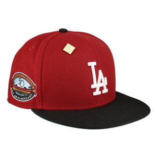Los Angeles Dodgers 50th Anniversary Patch 59Fifty Fitted Hat
