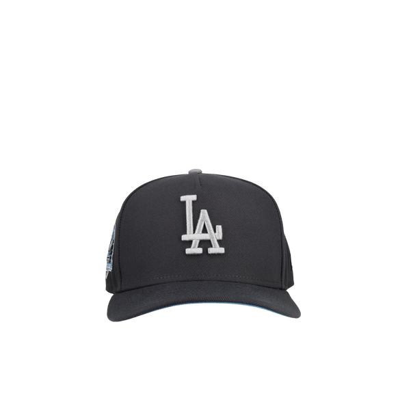 Los Angeles Dodgers Graphite/Ice Blue Metallic 9Fifty A Frame Snapback Hat