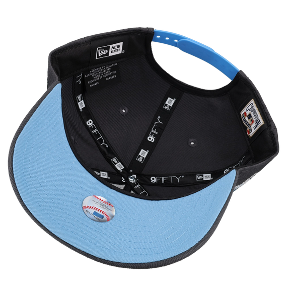 Los Angeles Dodgers Graphite/Ice Blue Metallic 9Fifty A Frame Snapback Hat