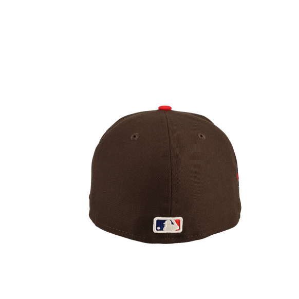 Los Angeles Dodgers Tokyo Series Walnut/Blue Script 59Fifty Fitted Hat