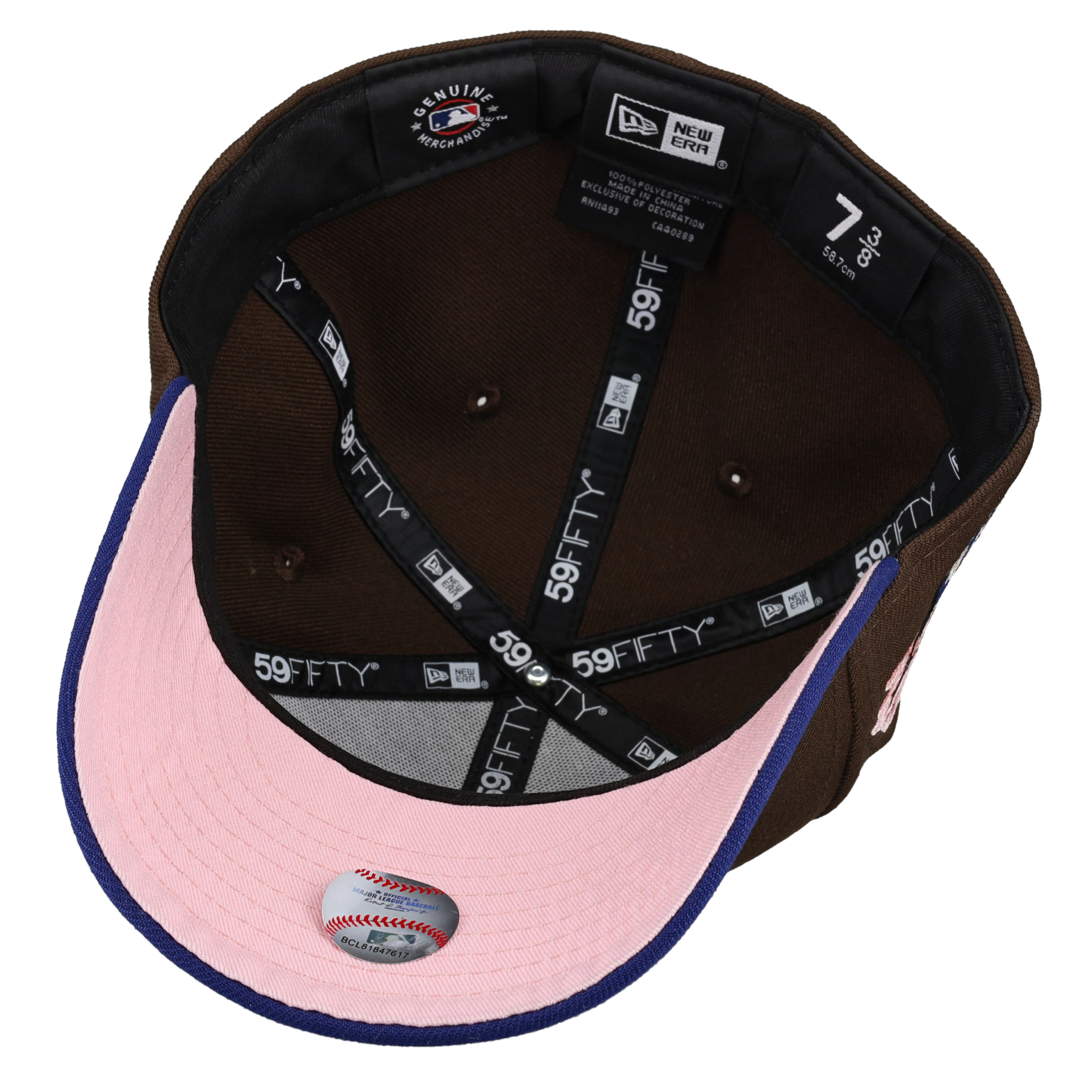 Los Angeles Dodgers Tokyo Series Walnut/Blue Script 59Fifty Fitted Hat