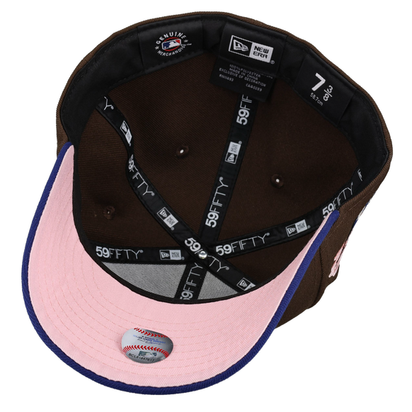 Los Angeles Dodgers Tokyo Series Walnut/Blue Script 59Fifty Fitted Hat