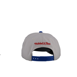 Los Angeles Dodgers 60 Years Off White/Royal Metallic Mitchell & Ness A Frame Snapback Hat