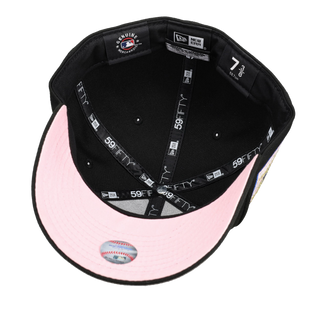 Los Angeles Dodgers Back To Back Champions Black Pink Cow Print 59Fifty Fitted Hat