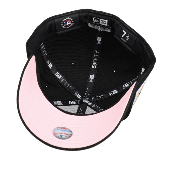 Los Angeles Dodgers Back To Back Champions Black Pink Cow Print 59Fifty Fitted Hat