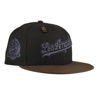 Los Angeles Dodgers Walnut Blackout Collection 60th Anniversary 59Fifty Fitted Hat