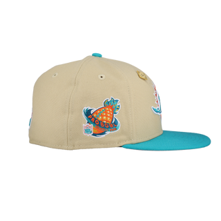 Miami Dolphins Vegas Gold 1998 Pro Bowl Patch 59Fifty Fitted Hat