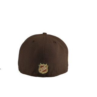Anaheim Mighty Ducks Metallic Walnut/Grey Brim 59Fifty Fitted Hat