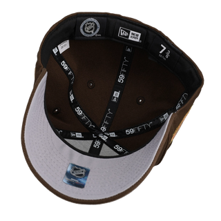 Anaheim Mighty Ducks Metallic Walnut/Grey Brim 59Fifty Fitted Hat