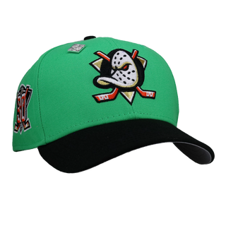 Anaheim Mighty Ducks 30th Anniversary Green/Black 59Fifty Fitted Hat