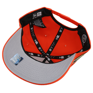 Anaheim Mighty Ducks Team Color 9Fifty A Frame Snapback Hat (Grey Brim)