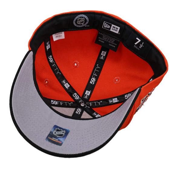 Anaheim Mighty Ducks 30th Anniversary Orange/Black 59Fifty Fitted Hat