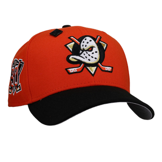 Anaheim Mighty Ducks 30th Anniversary Orange/Black 59Fifty Fitted Hat