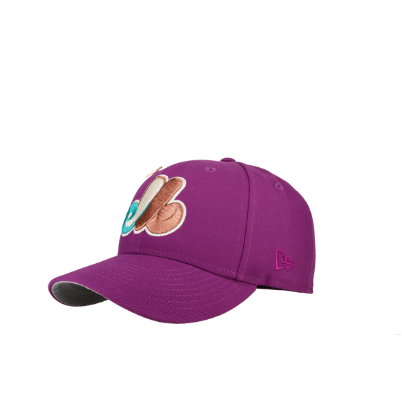 Montreal Expos Olympic Stadium Purple Metallic 59Fifty Fitted Hat