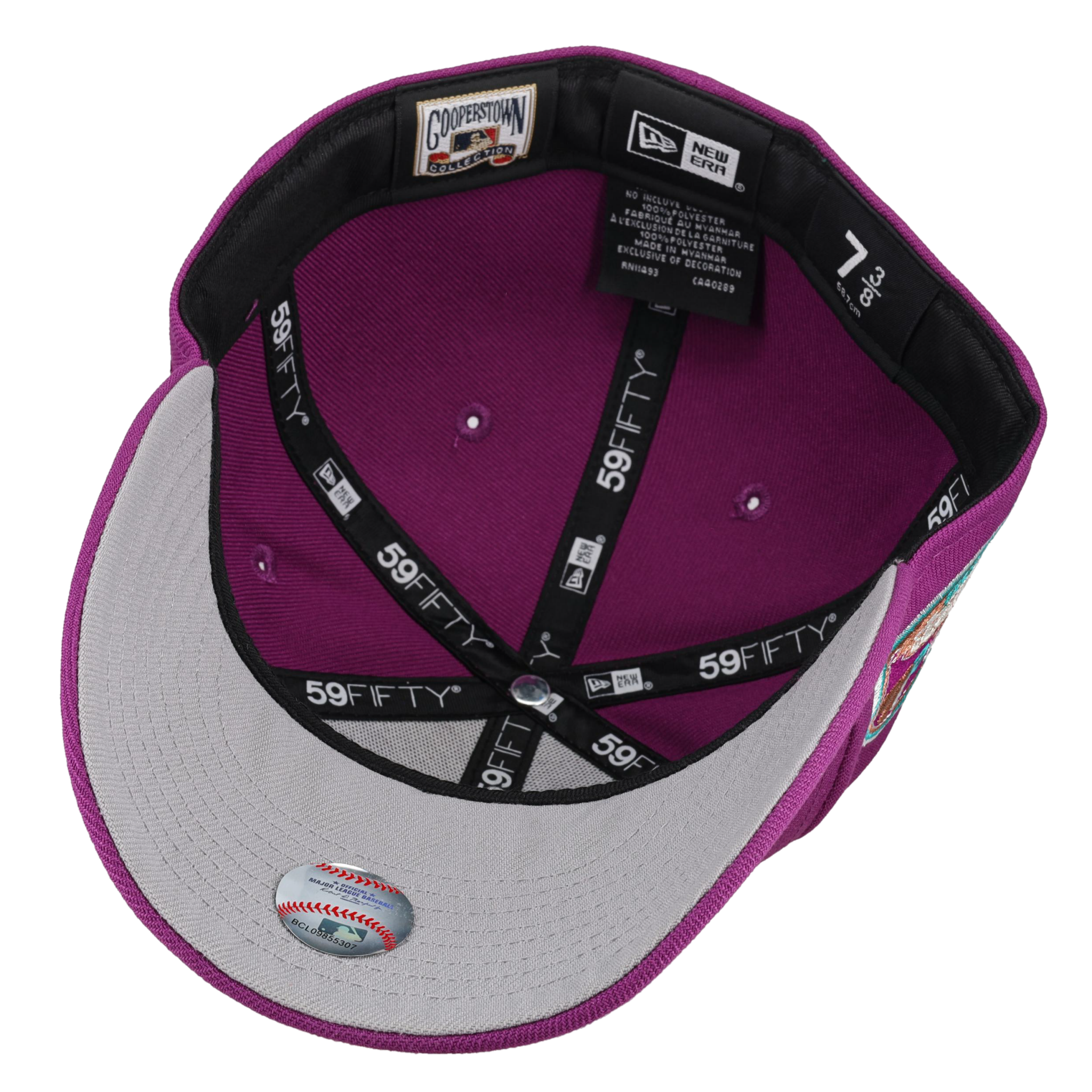 Montreal Expos Olympic Stadium Purple Metallic 59Fifty Fitted Hat
