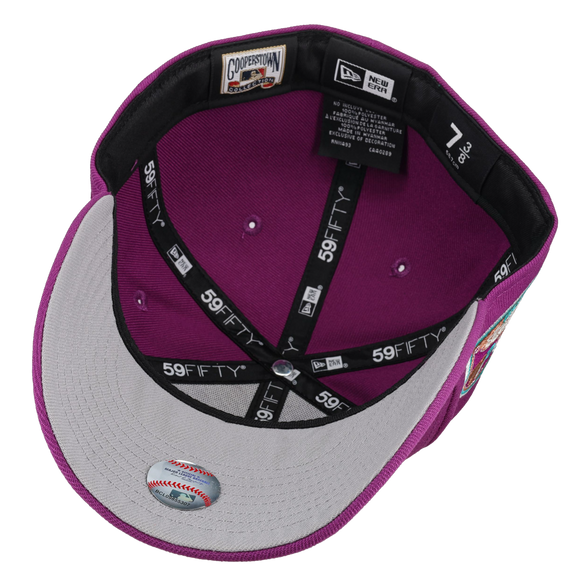 Montreal Expos Olympic Stadium Purple Metallic 59Fifty Fitted Hat