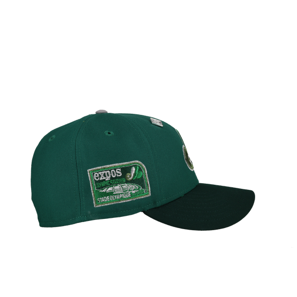 Montreal Expos Olympic Stadium Green Metallic 59Fifty Fitted Hat