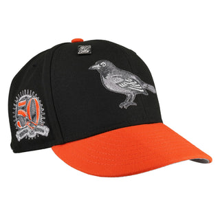 Baltimore Orioles Galactic Burst Collection 50th Anniversary Fitted Hat