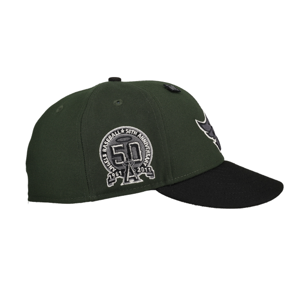 Anaheim Angels Green 50th Anniversary Patch 59Fifty Fitted Hat