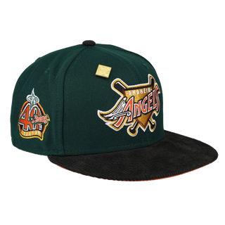 Anaheim Angels 40th Season Patch Corduroy Brim 59Fifty Fitted Hat