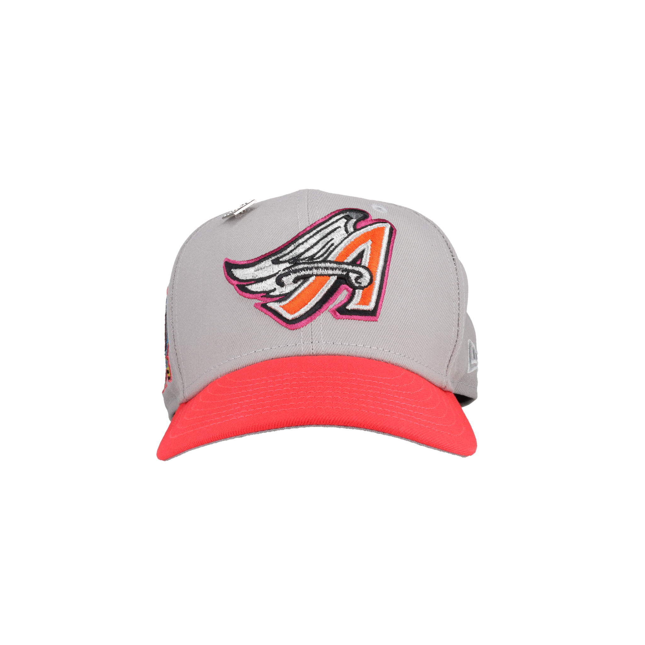 Anaheim Angels 50th Anniversary Patch Grey 59Fifty Fitted Hat