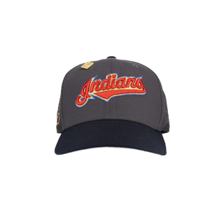 Cleveland Indians Red Metallic Stitching Inaugural Season Fitted Hat