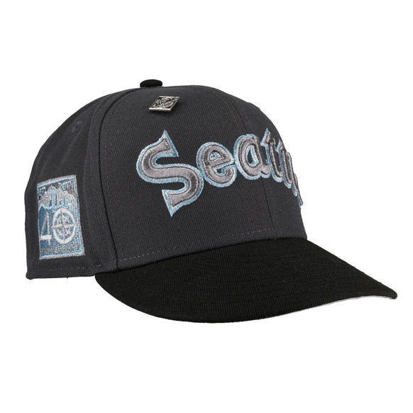 Seattle Mariners Grey 40th Anniversary Patch 59Fifty Fitted Hat