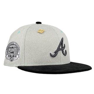 Atlanta Braves Heather Grey Inaugural Season Patch 59Fifty Fitted Hat