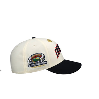 Cleveland Indians Municipal Stadium Chrome/Navy 59Fifty Fitted Hat