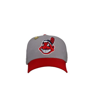 Cleveland Indians Chief Wahoo Grey/Red 59Fifty Fitted Hat
