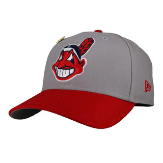 Cleveland Indians Chief Wahoo Grey/Red 59Fifty Fitted Hat