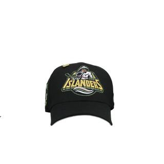 New York Islanders Script Black Yellow/Green Metallic 59Fifty Fitted Hat