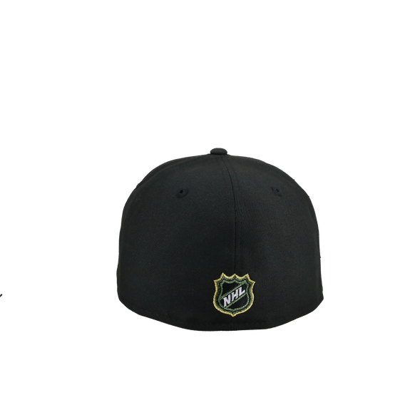 New York Islanders Script Black Yellow/Green Metallic 59Fifty Fitted Hat