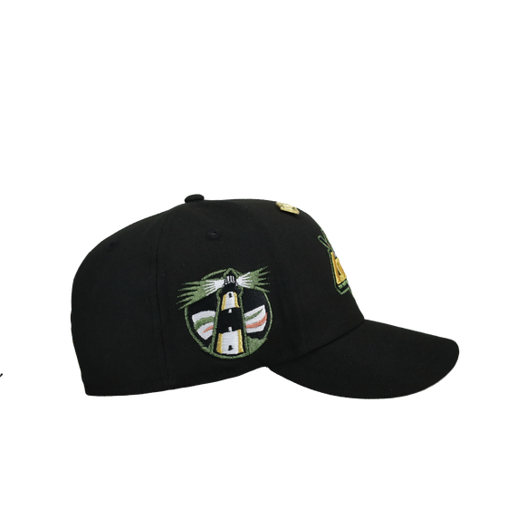 New York Islanders Script Black Yellow/Green Metallic 59Fifty Fitted Hat