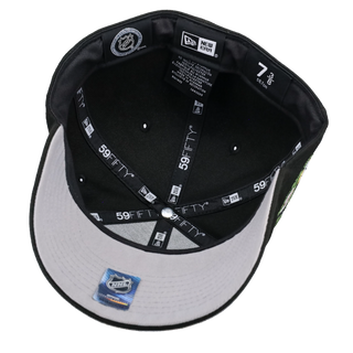 New York Islanders Script Black Yellow/Green Metallic 59Fifty Fitted Hat