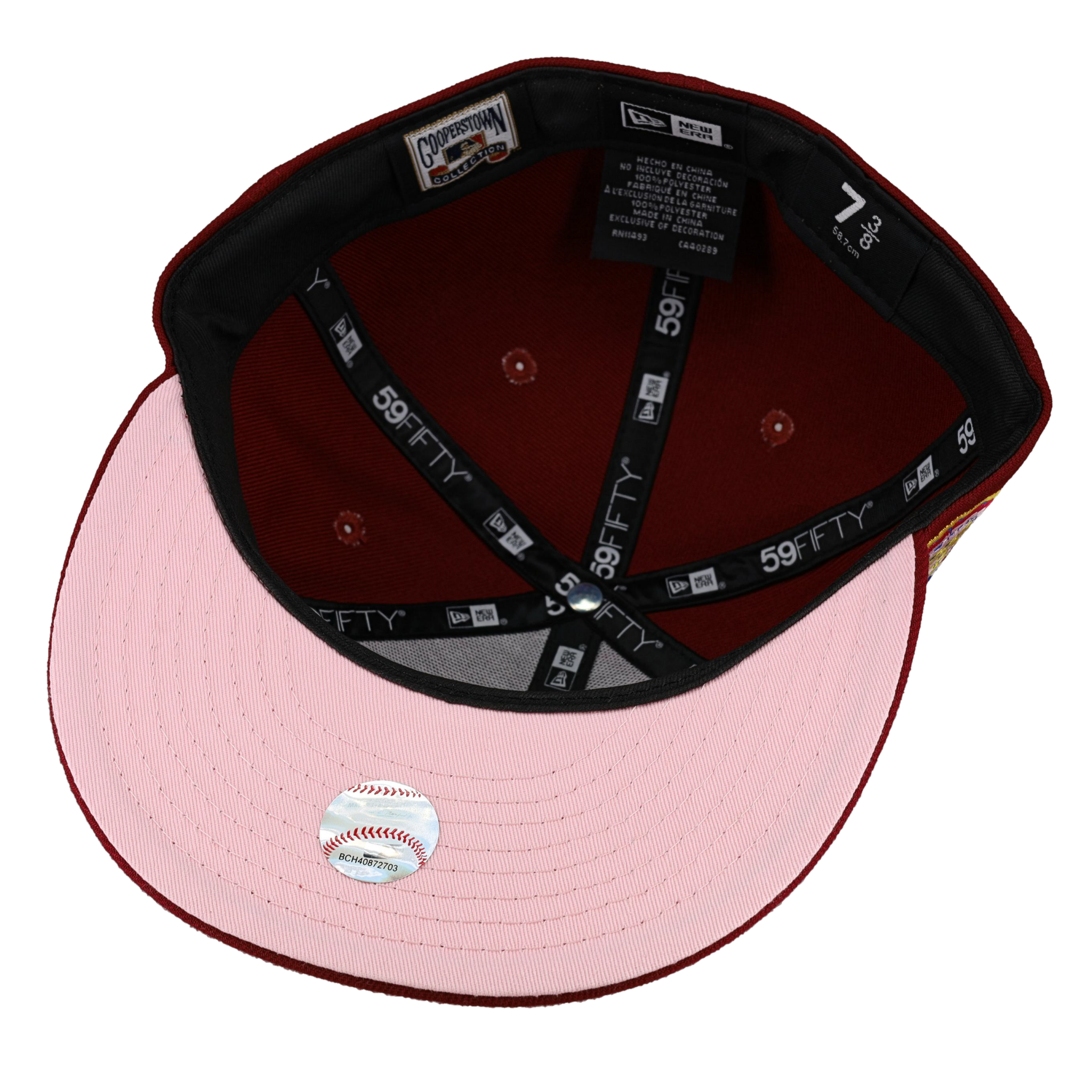 Boston Red Sox New Era World Series Pink Undervisor 59FIFTY Fitted