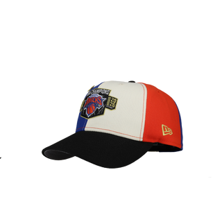 New York Knicks 25/26  NBA Champions White/Blue/Orange Split Panel 59Fifty Fitted Hat